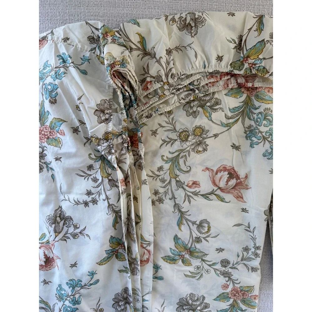 Vintage Springmaid Double Flat & Fitted Sheet Wondercale No Iron Percale Fall